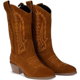 Resim Deery Hakiki Süet Taba Rengi Kadın Çizme Taba 