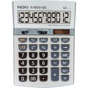 Resim Noki Hesap Makinası 12 Hane Masa Üstü H-Ms010 Gri 