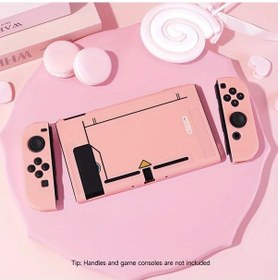 Resim Gaojunshop01 Nintendo Switch Ns Oled İçin Pembe Şık Koruyucu Kılıf Tpu Taşınabilir Çizilmeye Dayanıklı 