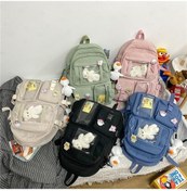 Resim Luckydog Yeşil Yeni Kore Büyük Kapasiteli Sırt Çantaları Kadın Kawaii Yüksek Öğrenciler İçin Okul Çantası Tatlı Su Geçirmez O Yeşil 