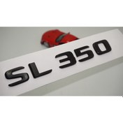 Resim SL 350 Bagaj Parlak Siyah ABS 3M 3D Yazı Logo ORJİNAL ÜRÜN AYNI GÜN ÜCRETSİZ KARGO