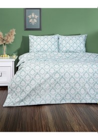 Resim Desenli Çift Kişilik Nevresim Takımı Yeşil 