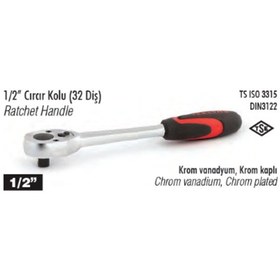 Resim İzeltaş 1/2 Cırcır Kolu 32 Diş 1513060032 