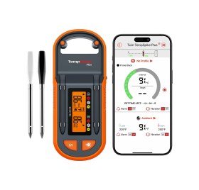 Resim Thermopro Tp972 Şarjlı 182m Kablosuz Alarmlı 2problu Telefon Kontrollü Profesyonel Gıda Termometresi 