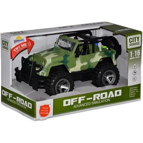 Resim Mey İthalat 10390 1:16 Sesli Ve Işıklı Jeep Kırmızı 