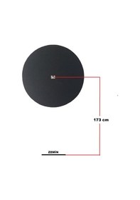 Resim Dartsan DAY7212S Board Arkalığı Yuvarlak Model Siyah 72 CM Çap 