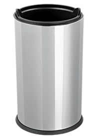 Resim 16 Lt Kapaksız Çöp Kovası Metalik Gri 