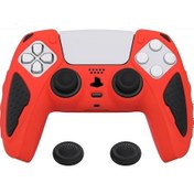 Resim Ps5 Joystick Kol Silikon Kılıf Analog Koruyucu Set Kırmızı 