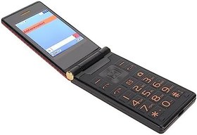 Resim Çift Kart Çevirmeli Telefon, Kıdemli Çevirmeli Telefon 2G 100-240V 300000 Piksel 2.4 İnç Kapalı Ekran 5900mAh Dış Mekan Pil (AB Tak) 