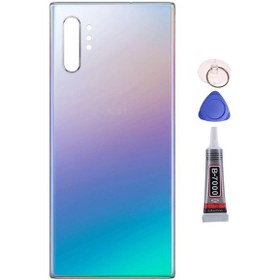 Resim Samsung Note 10 Plus Mavi Uyumlu Arka Kapak Batarya Kapağı Pil Kapağı Yapışkan Ve Sökme Aparatıyla Beraber Full Set Mavi 