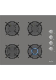 Resim Simfer 10 Fonksiyon Airfry Gri 3'lü Ankastre Set (8217 Fırın + 3538 Ocak + 8740 Davlumbaz) 
