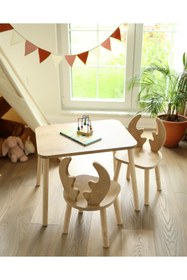 Resim SEAPOL By Sven Model 1 Adet Çocuk Masası Ve 2 Adet Sandalyeden Oluşan Takım 