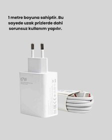 Resim 67 Watt Hızlı Şarj Seti Realme 7 8 9 Pro Uyumlu 