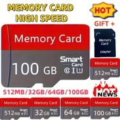 Resim Yüksek Hızlı U3 TF Kartı ve SD Adaptörü - Akıllı Telefonlar ve Tabletler için Güvenilir Performans, 512MB, 32GB, 64GB, 100GB'de Mevcut - Kırmızı ve Gri Tasarım, Ücretsiz SD Kart Adaptörüyle Birlikte Gelir 