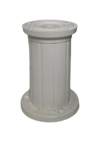 Resim Katarmarket Nobel Delta Çizgili Plas. Mobilya Ayağı Beyaz 10Cm 