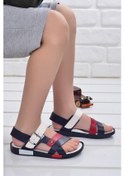 Resim Kiko Şb 2517-26 Orto Pedik Erkek Çocuk Sandalet Terlik Lacivert - (414663958) Lacivert 