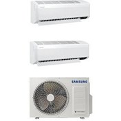 Resim Samsung Wind Free Multi 1+2 Sistem AJ050TXJ2KH/EA 9+18 Btu İç 6.8 Kw Dış Ünite Klima 
