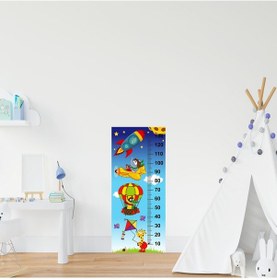 Resim Çocuk Odası Bebek Odası Boy Ölçer Boy Cetveli Sticker Gökyüzü 