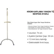 Resim İNTERFORM KROM KAPLAMA YANGIN TÜPÜ SEHPASI AYAKLI 