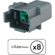 Resim DEUTSCH Dt04-8p Dişi Konnektör 8 Pin Kablosuz 
