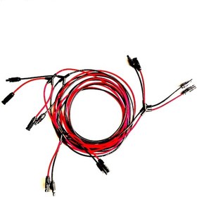 Resim 25 + 25 Metre 6 Lı Mc4 Solar Konnektör 6 İn 1 Kablolu Paralelleme 