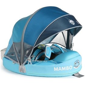 Resim Mambobaby Yüzme Simidi - Dino Hatch, Emniyetli, Gölgelikli Ve Ayak Destekli 