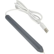 Resim Aubyhe Usb Şarjlı 4 Uçlu Altın Folyo Baskı Kalemi - El İşleri Ve Kreatif Projeler İçin Isıtmalı Baskı Aleti Gri Pembe 