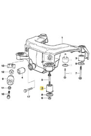 Resim Bmw E36 Uyumlu Febi Arka Travers Takozu Oem No 33319059300 