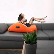 Resim Şık Şişme Aşk Yastığı - Ultra Yumuşak Peluş Konumlandırma Yastığı, Yataklar ve Koltuklar için Ergonomik Tasarlanmış, Turuncu Alt Yastık Lüks Tasarım, Kolay Temizlenebilir ve Saklanabilir, Rahat Destek Yastığı|Ergonomik Yastık|PVC Malzeme Yastık 