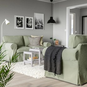 Resim IKEA Gri Lüks Kanepe - 2'li Kanepe 