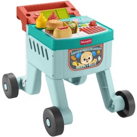 Resim Fisher Price Eğlen ve Öğren 4’ü 1 Arada Alışveriş Sepeti Yürüteç JLM95 