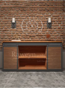 Resim deryawood Raweyn Masif Ahşap Konsol 200x43 Cm 