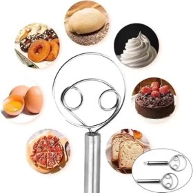 Resim Zenvia Profesyonel Paslanmaz Çelik Danimarka Hamur Çırpıcı 