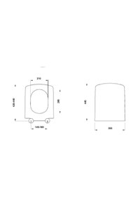 Resim Bocchi Tutti S Klozet Kapağı Yavaş Kapanır Mat Yasemin A0312-007 Beyaz 