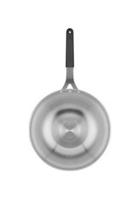 Resim Çelik Wok Tava 26cm - Silikonlu Sap Gri 