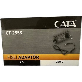 Resim Cata Ct-2553 5 Amper 220v Fişli Adaptör 2 Adet 
