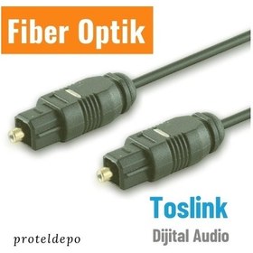 Resim Irenis Fiber Toslink Optik Ses Kablosu 