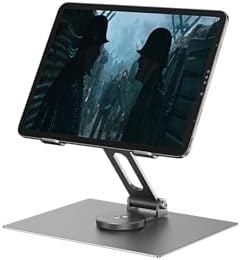 Resim Fogy Galaxy Tab S7 Fe /S7 Plus ile Uyumlu Tablet Standı Ayarlanabilir 360 Dönebilen Stand 