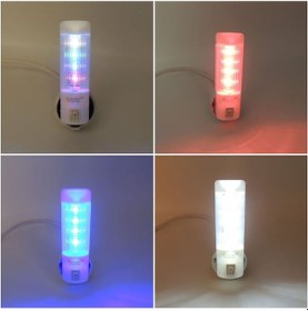 Resim Uzun Led Gece Lambası 0,5W Tasarruflu Işıklı Fişli Düğmeli 