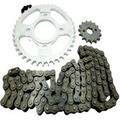 Resim 125CG MODEL ÖN-ARKA DİŞLİ ZİNCİR SET 428 102L 36-15T KMC 