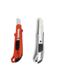 Resim 24 Adet Metal Gövdeli Kalın Geniş 18 Mm Maket Bıçağı Falçata 