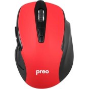 Resim Preo My Mouse M16K Wireless Sessiz Mouse Kırmızı 
