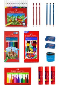 Resim Faber Castell Kuruboya. Pastel Boya. Suluboya. Keçeli Kalem Okul 