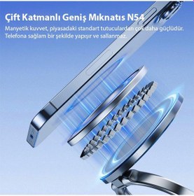 Resim Ally Vakumlu Telefon Tutucu Araç-navigasyon Manyetik Telefon Tutucu Magsafe 