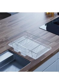 Resim Geseus Home Tek Katlı Tabaklık Bulaşıklık Krom Kb003k Krom 