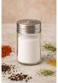 Resim Cam Tuzluk Biberlik 100 Ml Şeffaf Çok Renkli 