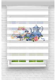 Resim Perdecizade Enxboy Çay Dekor Dijital Baskılı Zebra Perde-cocuk Odası-stor Perde Pz-2507 Renkli 