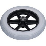 Resim Lemestar "10 İnç Patlamaz Tekerlek - 12mm Mil Delikli, Alüminyum Tekerlekli Sandalye Ve Yürüteç Tekerleği" 