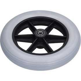 Resim Lemestar "10 İnç Patlamaz Tekerlek - 12mm Mil Delikli, Alüminyum Tekerlekli Sandalye Ve Yürüteç Tekerleği" 