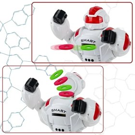 Resim Birlik Oyuncak Uzaktan Kumandalı Full Fonksiyonlu Disk Atan Savaşçı Robot Mavi 27115 